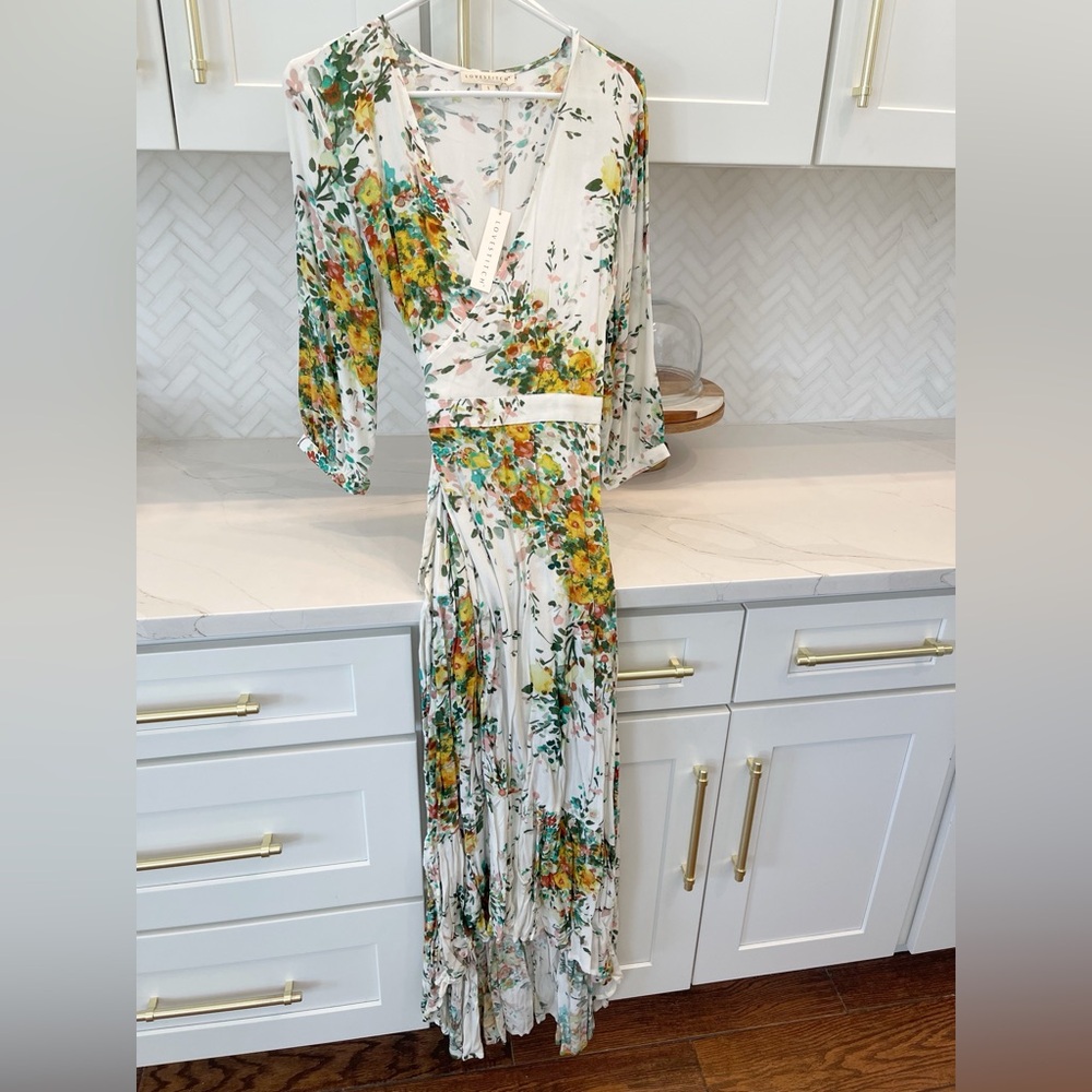 Lovestitch Multicolor Floral V-Neck Dress